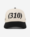 LoS ANGELES AREA CoDE HAT (CREAM/BLK)