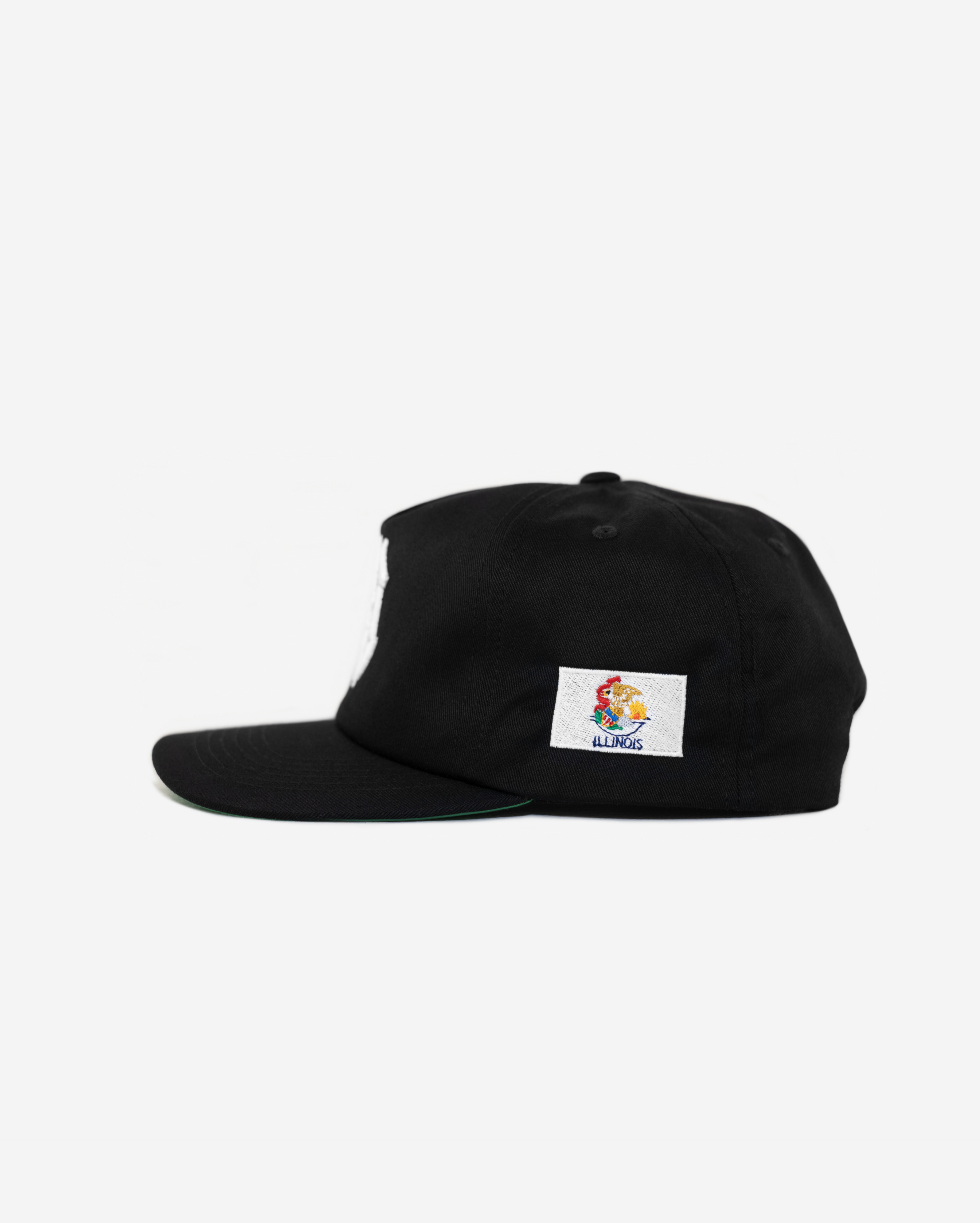 CHICAGo GLITCH HAT (GREEN BRIM)