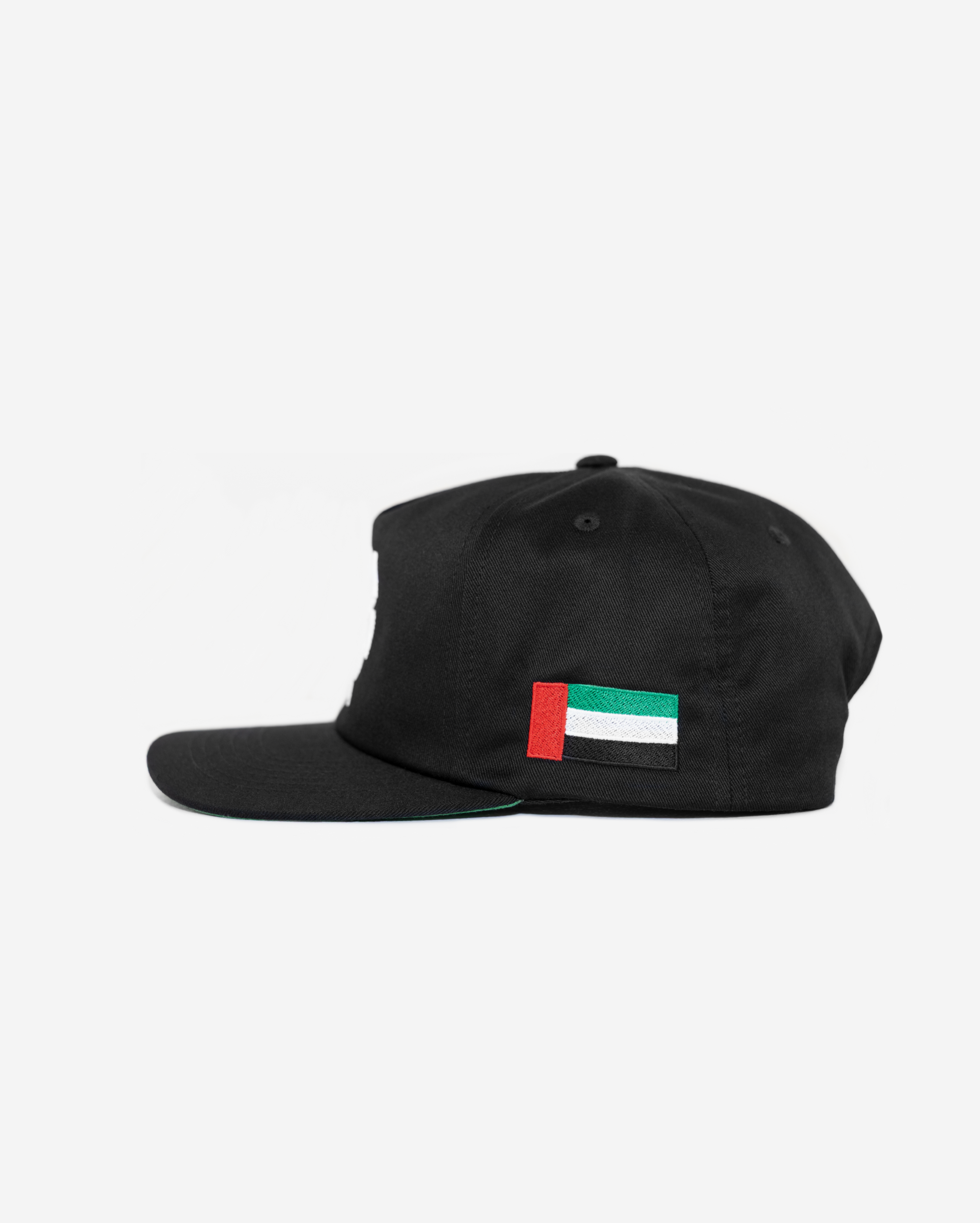 DUBAI GLITCH HAT (GREEN BRIM)