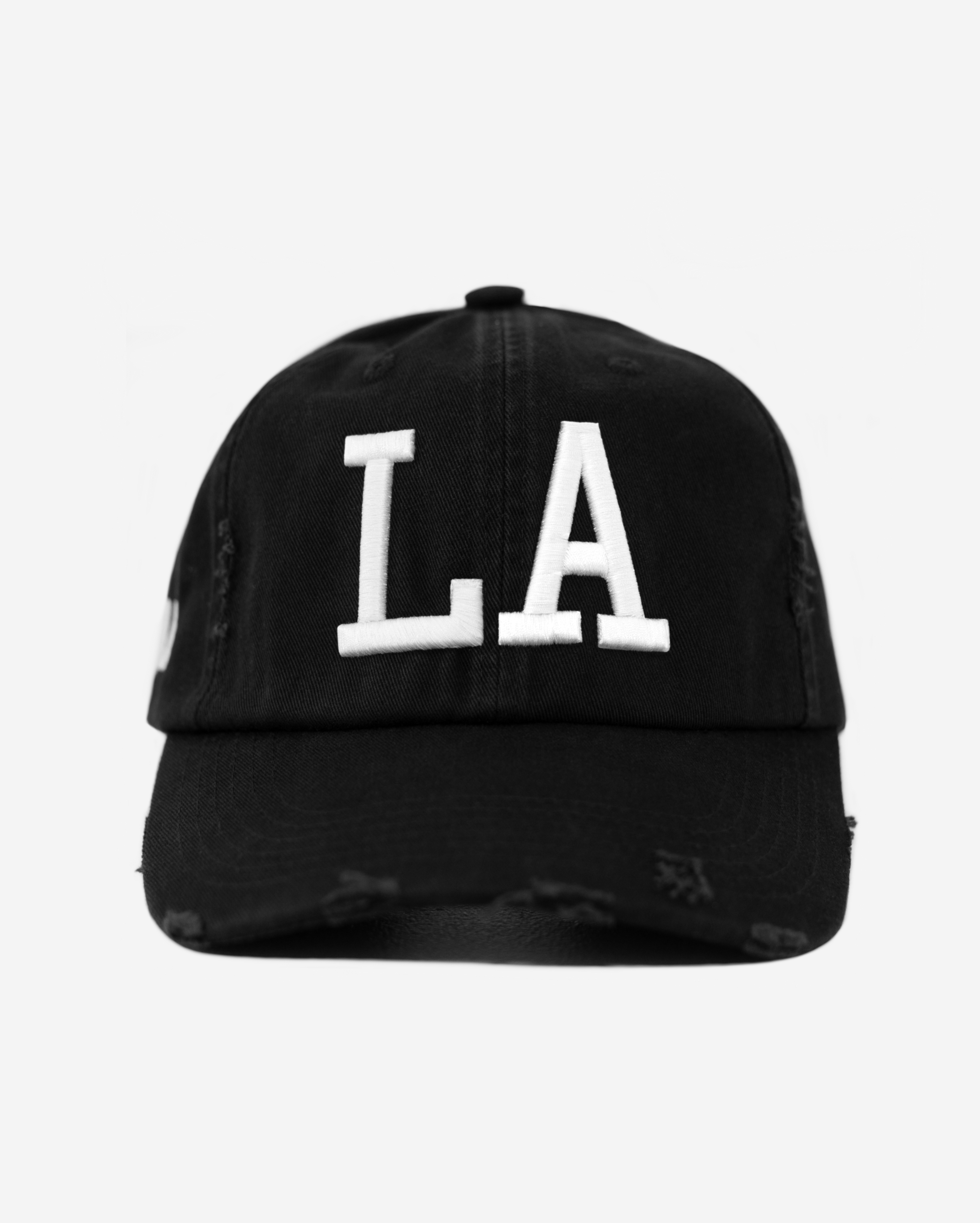 LoS ANGELES DISTRESSED HAT (BLACK)