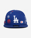 LoS ANGELES DoDGERS SASHIKo FITTED HAT (BLUE)