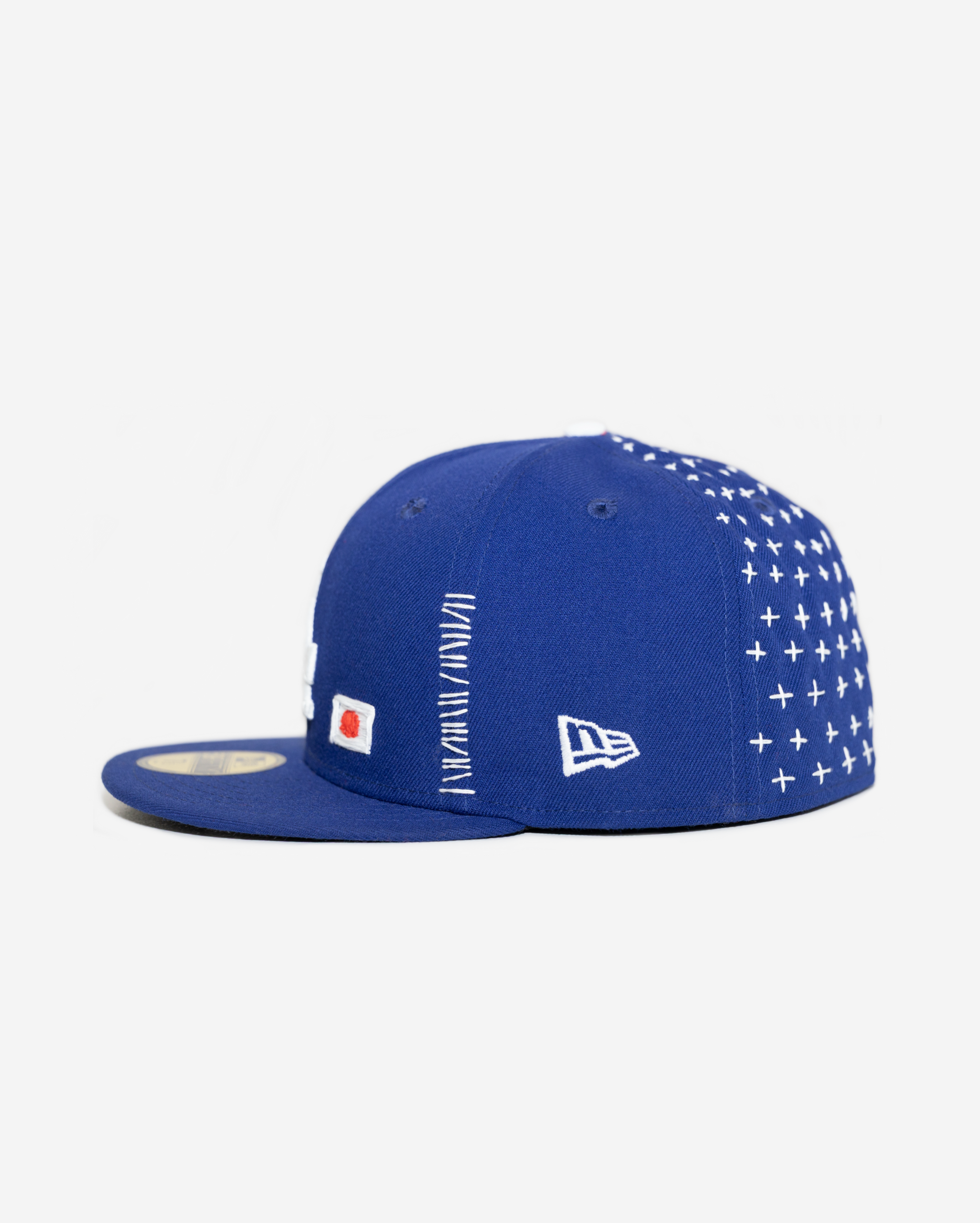 LoS ANGELES DoDGERS SASHIKo FITTED HAT (BLUE)