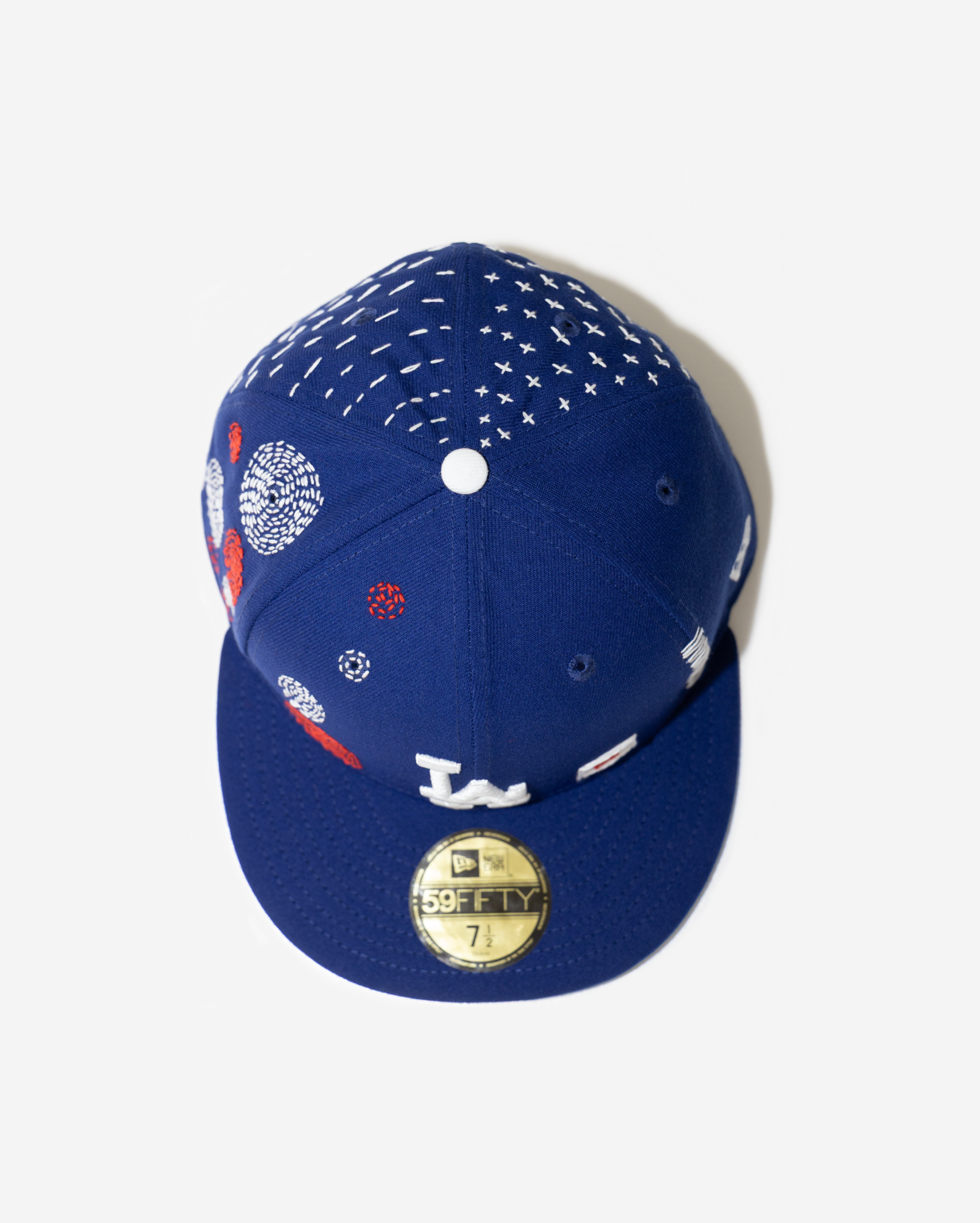 LoS ANGELES DoDGERS SASHIKo FITTED HAT (BLUE)