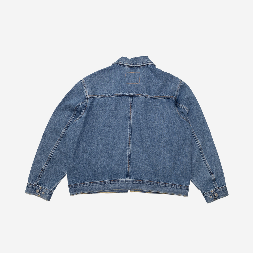 LEVIS VINTAGE ZIP FRONT DENIM TRUCKER JACKET
