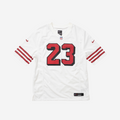 SAN FRANCISCO 49ERS CHRISTIAN MCCAFFREY JERSEY (WHITE)