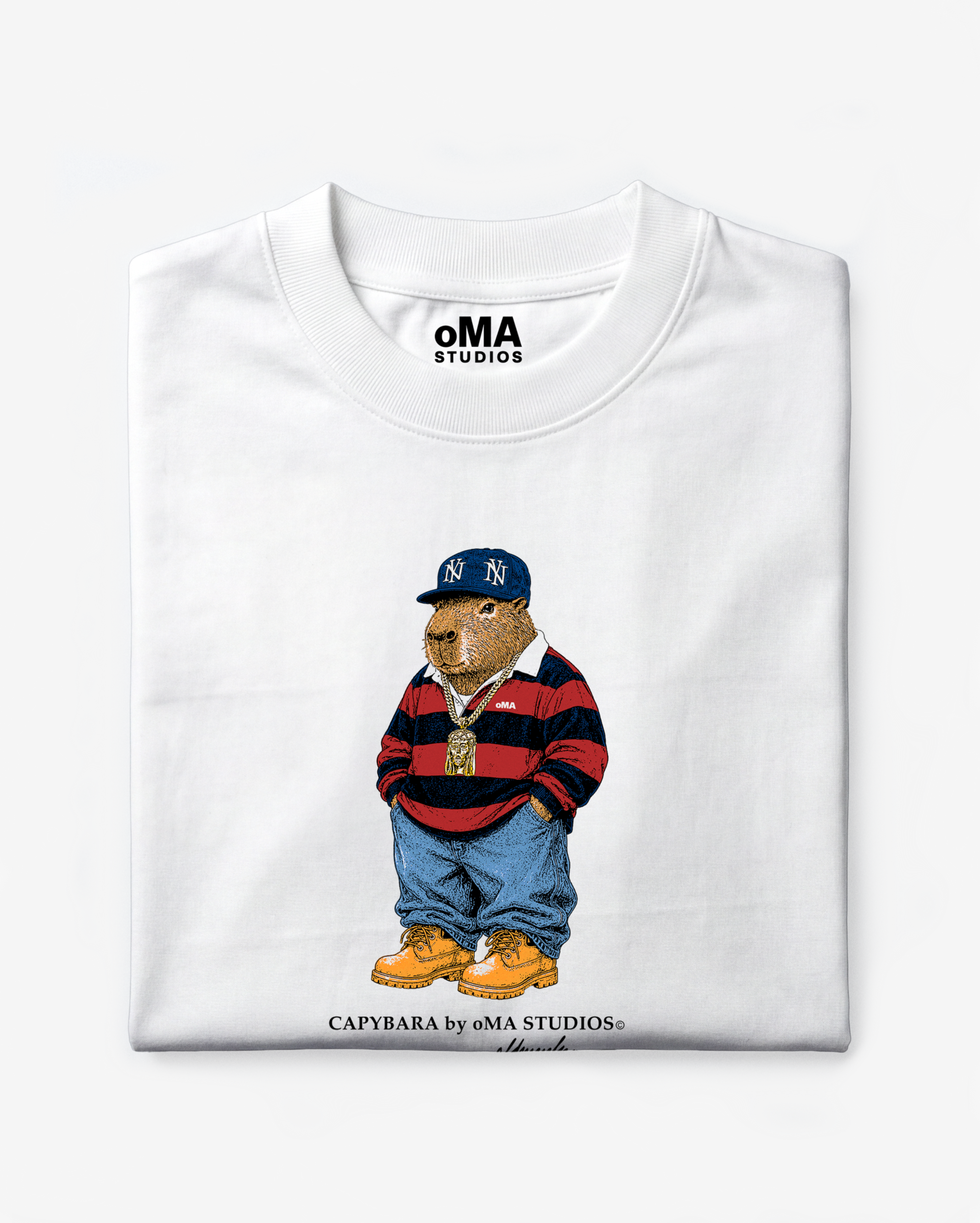 CAPYBARA NYC T-SHIRT (WHITE)