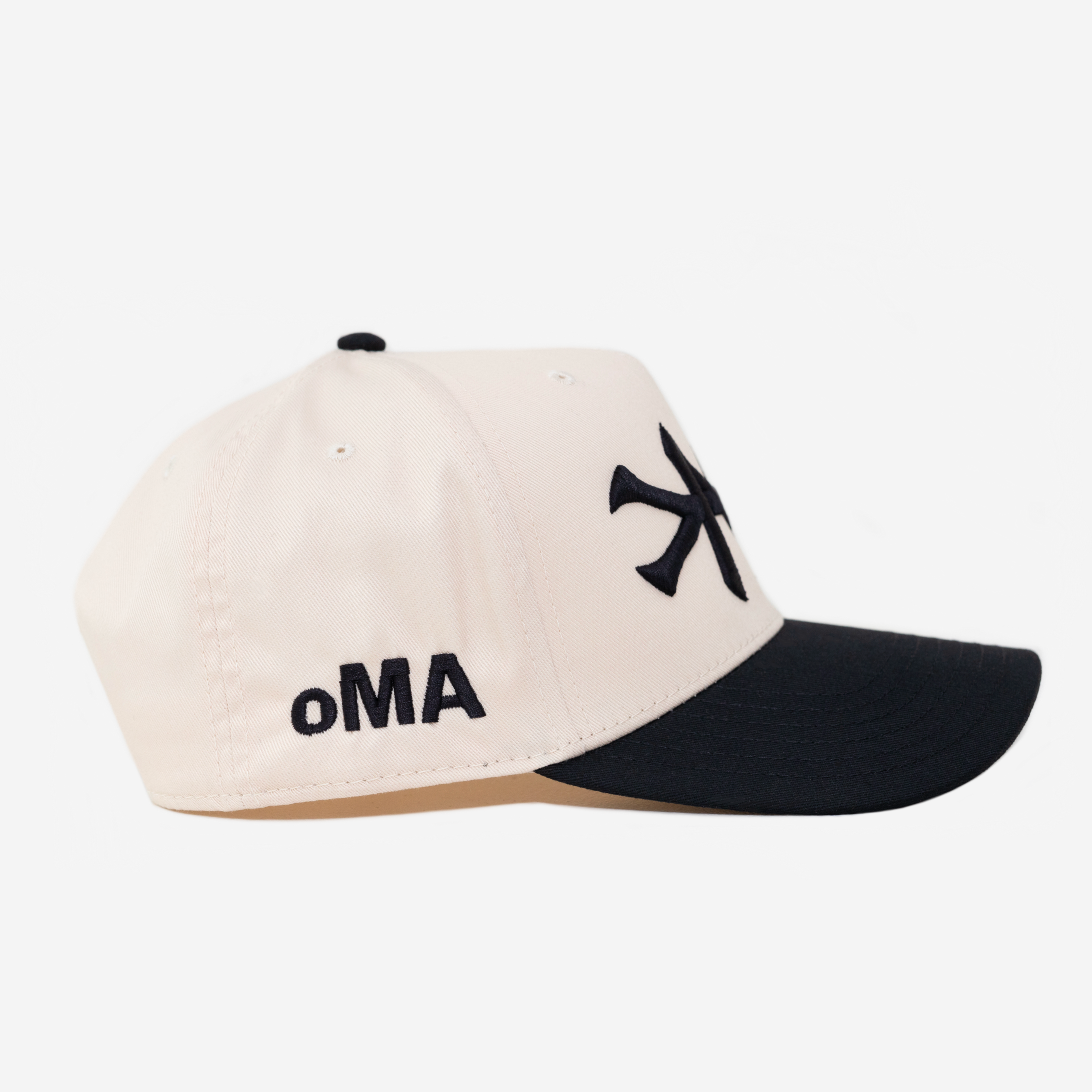 NY HAT CURVED BRIM (CREAM)