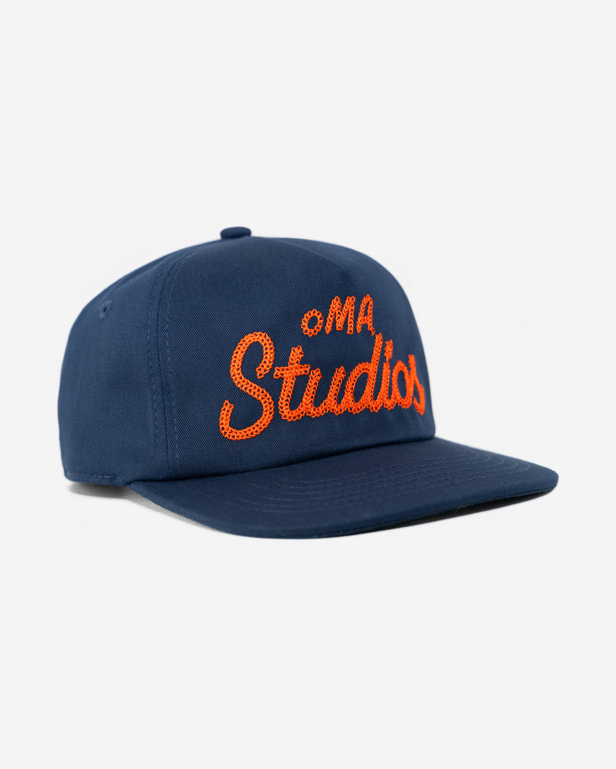 oMA STUDIOS CHAIN STITCH HAT (NAVY)