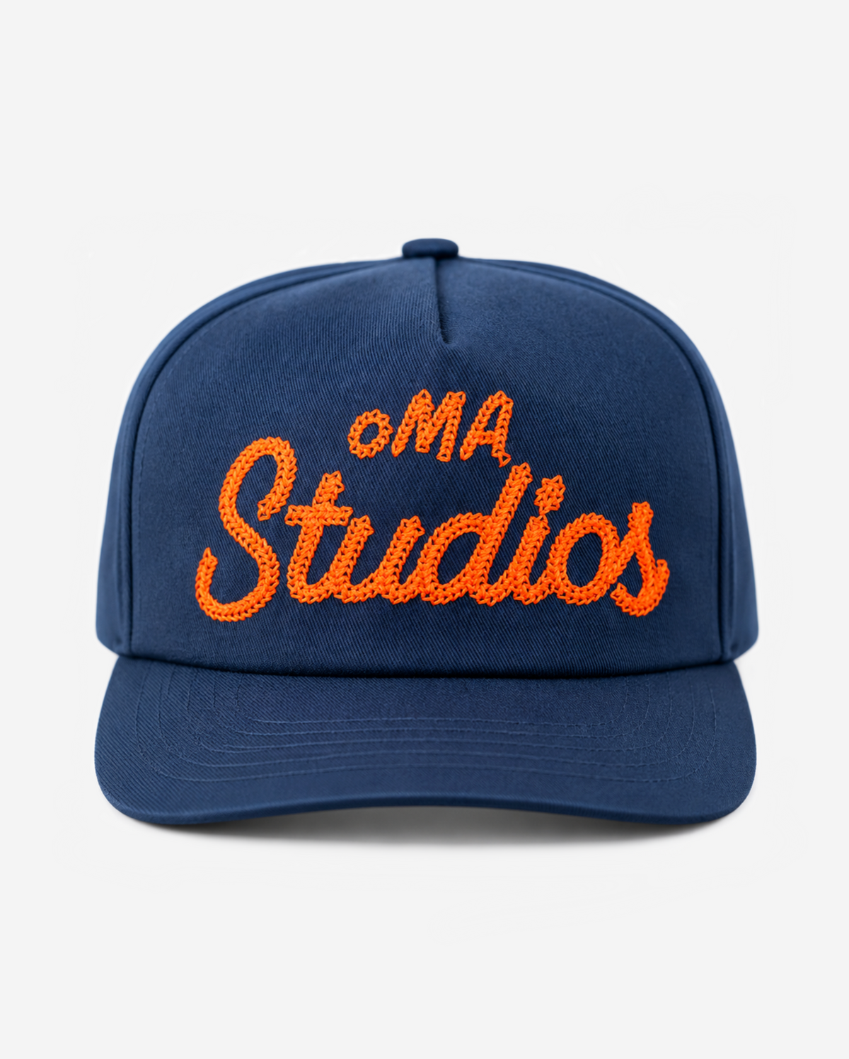 oMA STUDIOS CHAIN STITCH HAT (NAVY)