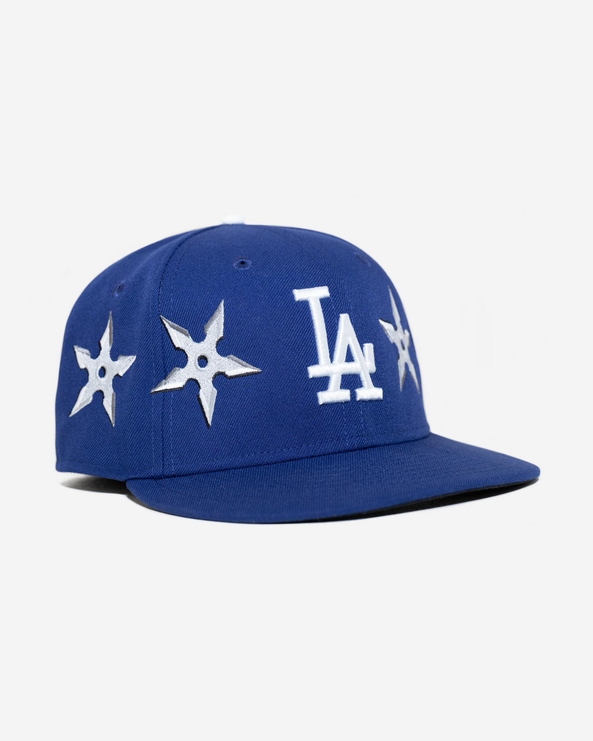 LoS ANGELES NINJA STAR FITTED HAT (BLUE)