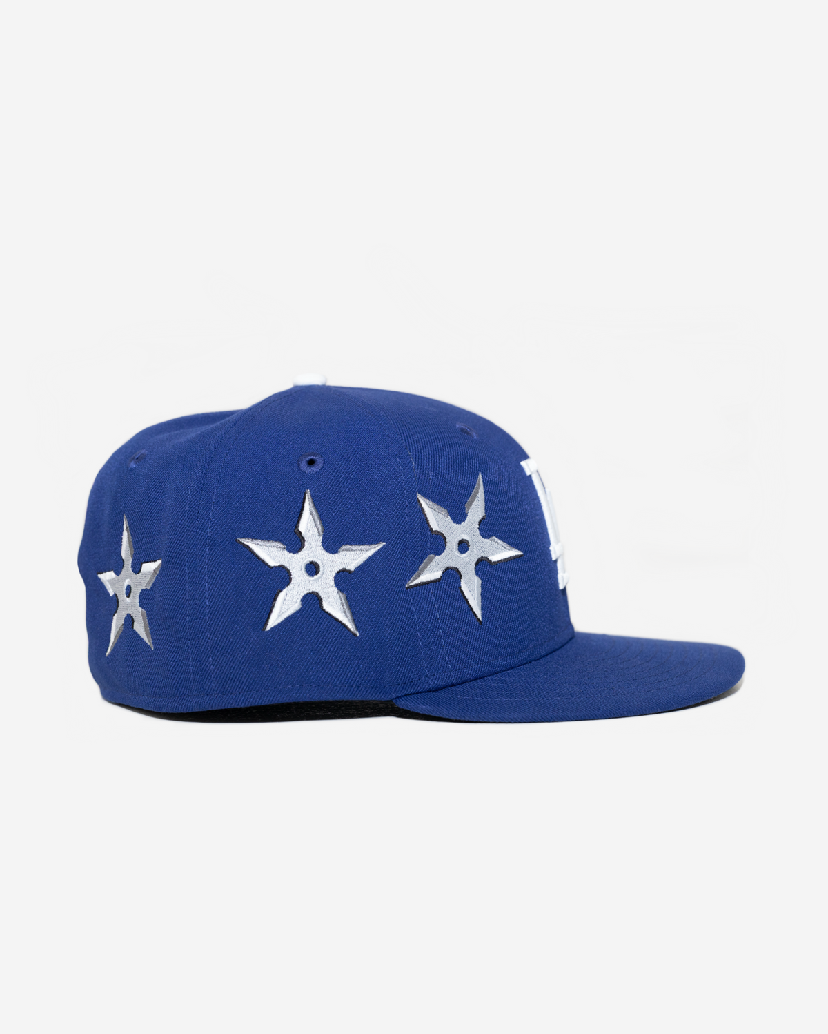 LoS ANGELES NINJA STAR FITTED HAT (BLUE)