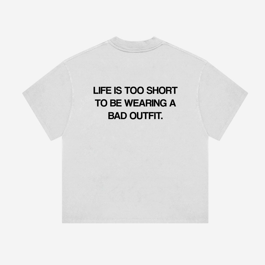 BAD OUTFIT TEE (WHITE)