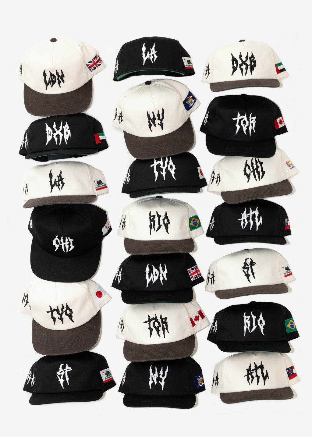 CHICAGo GLoBAL GLITCH HAT (IVoRY)
