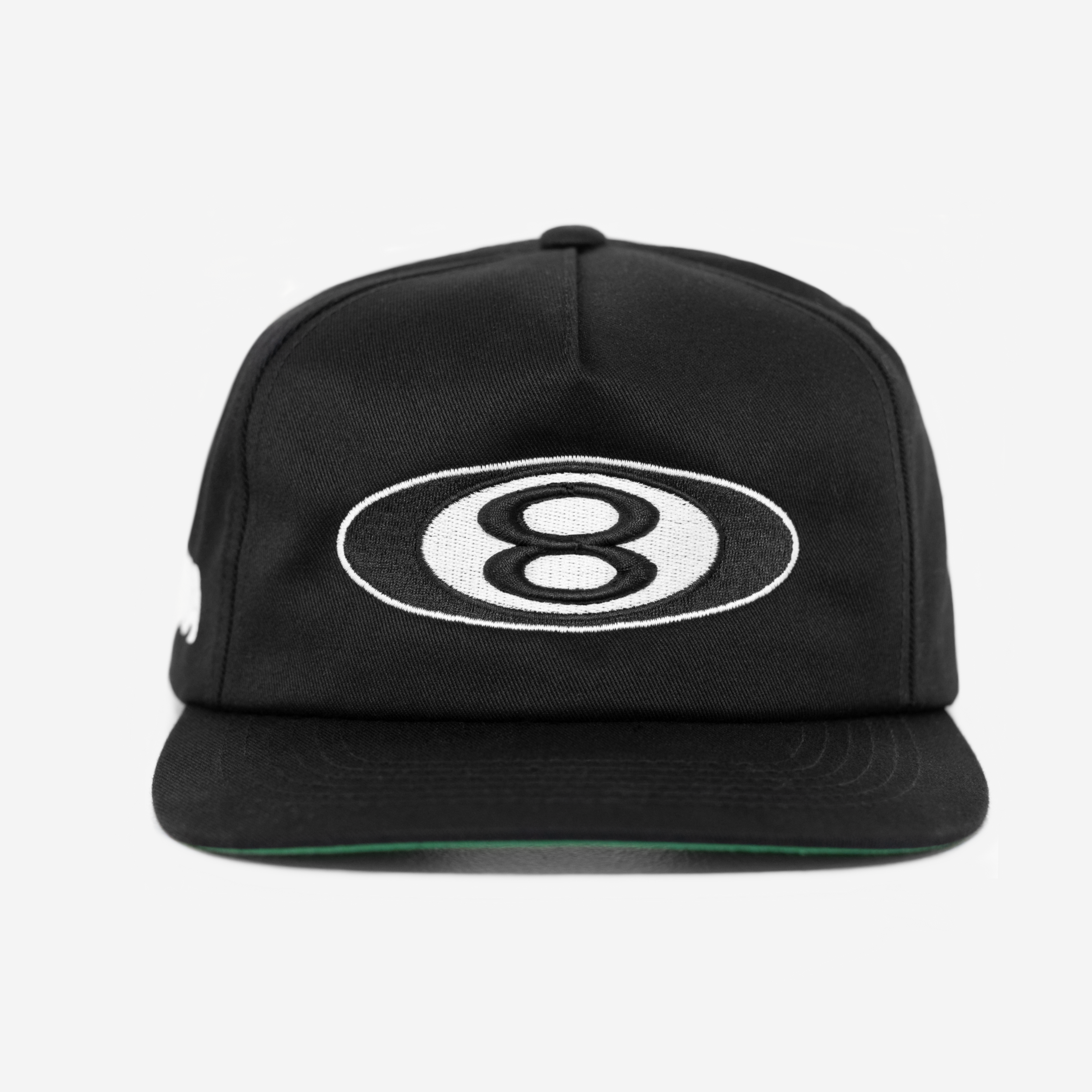 8 BALL HAT (GREEN BRIM)