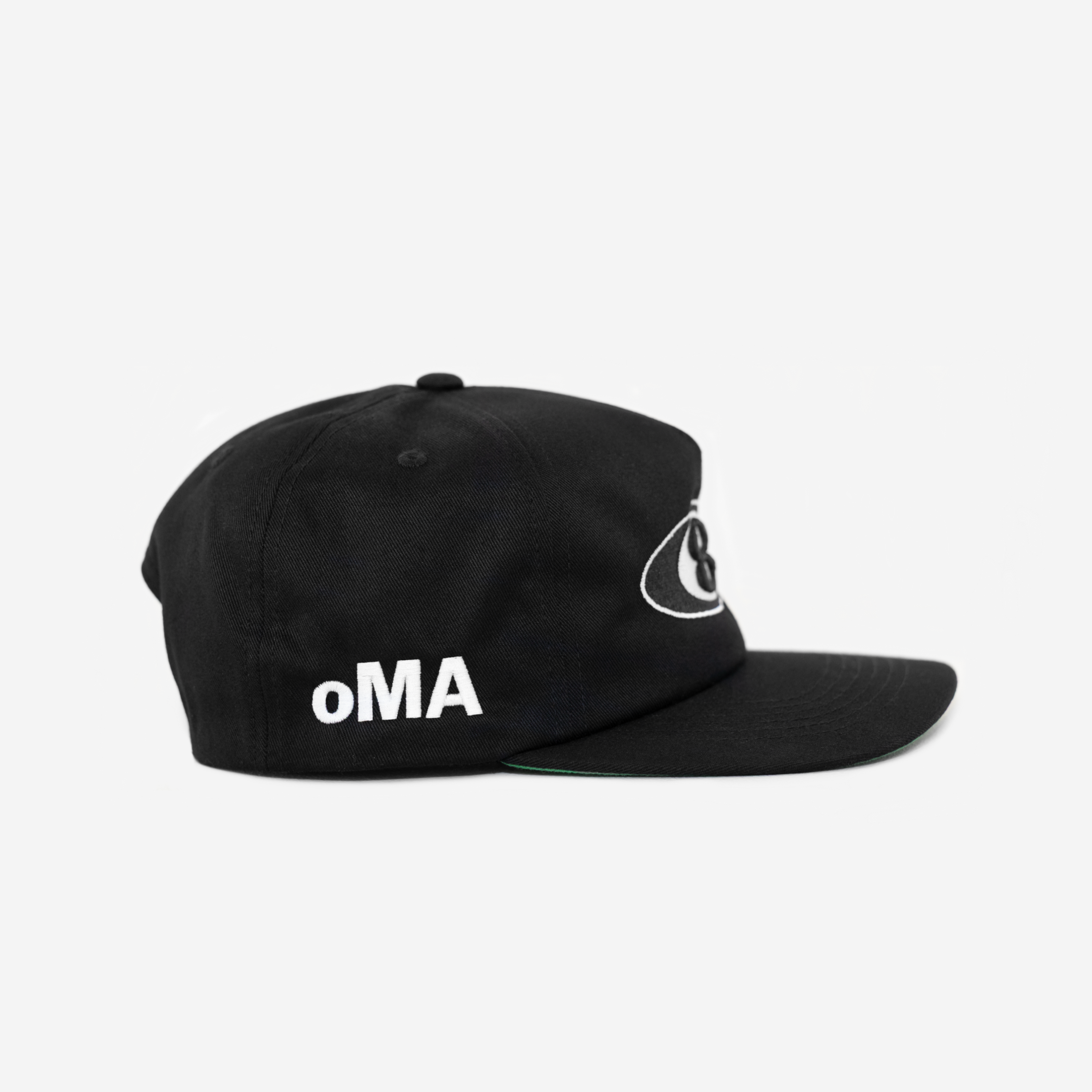 8 BALL HAT (GREEN BRIM)