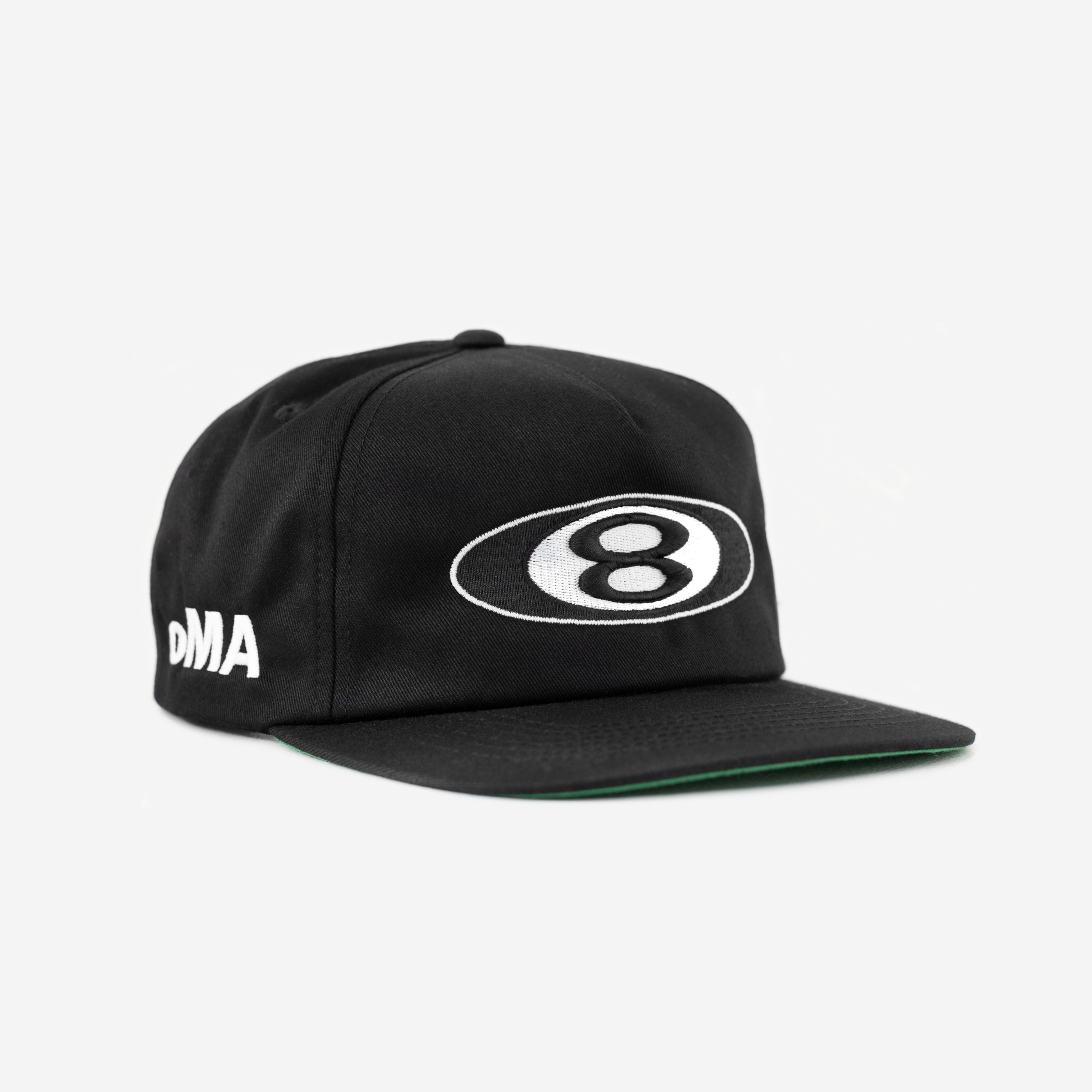 8 BALL HAT (GREEN BRIM)