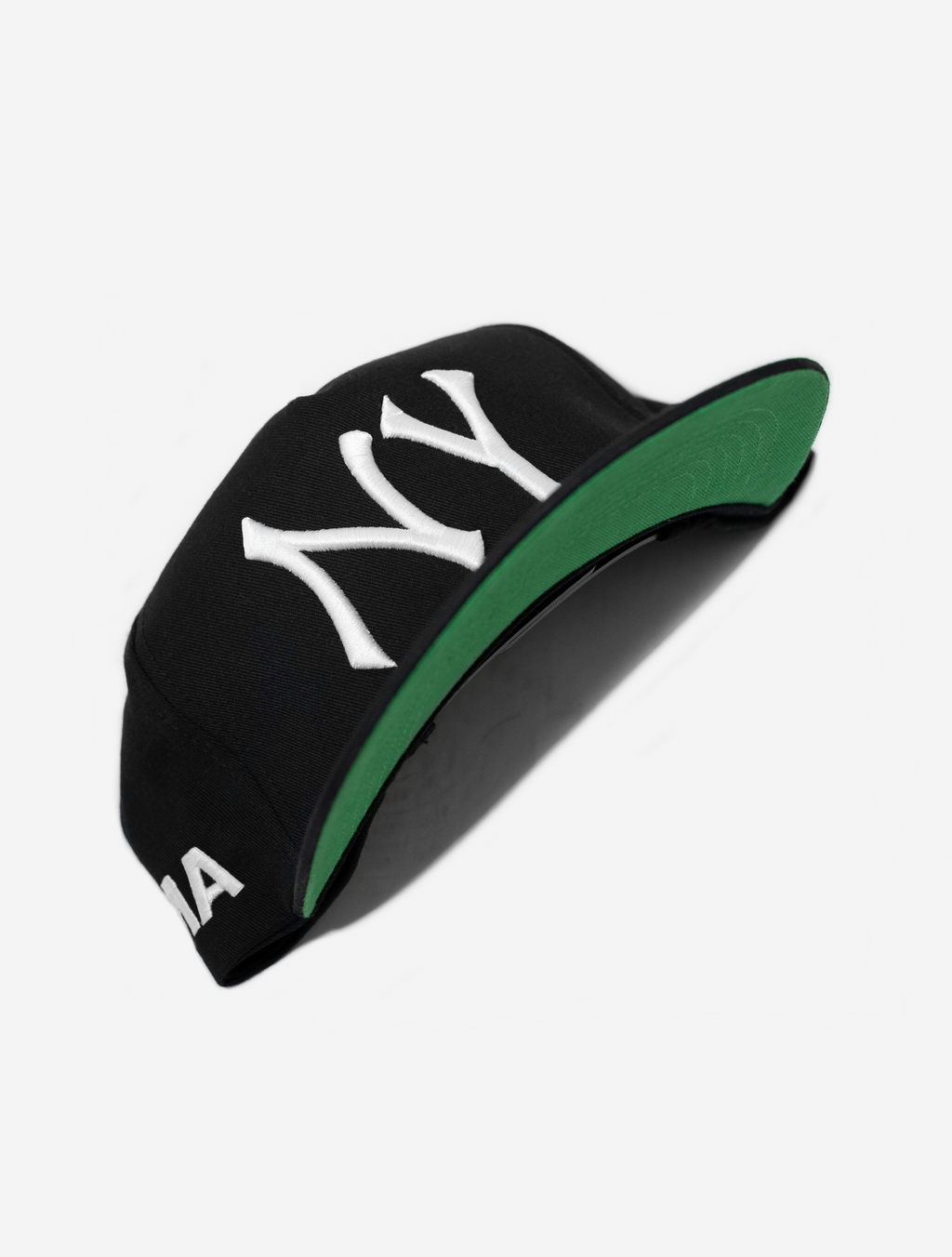 NY, NEW YoRK HAT (GREEN BRIM)