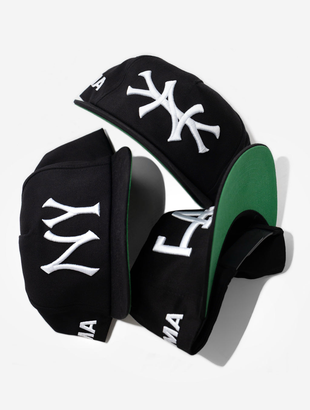 NEW YoRK HAT (GREEN BRIM)