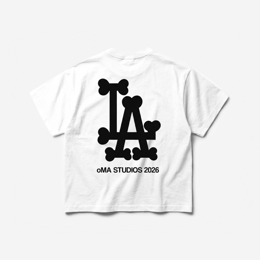 LoS ANGELES BoNES SHIRT (WHITE)