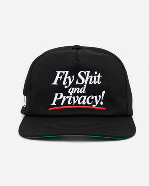 FLY SHIT AND PRIVACY HAT (GREEN BRIM)