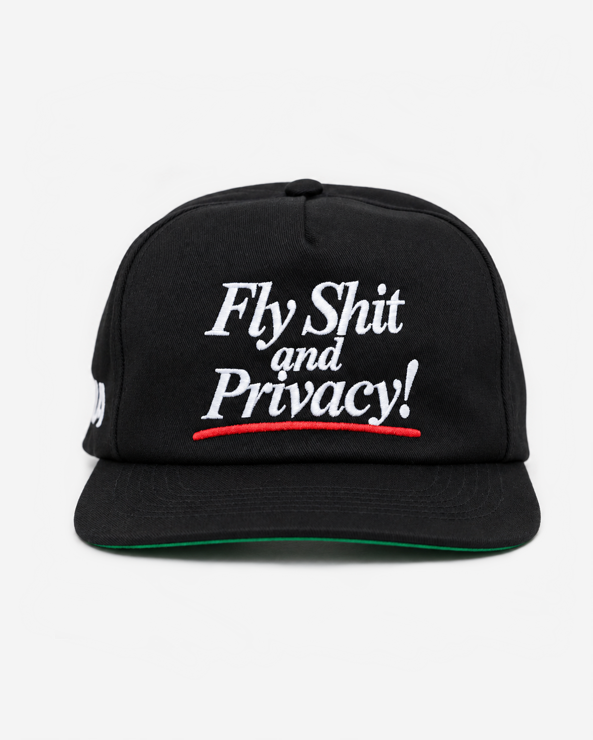 FLY SHIT AND PRIVACY HAT (GREEN BRIM)