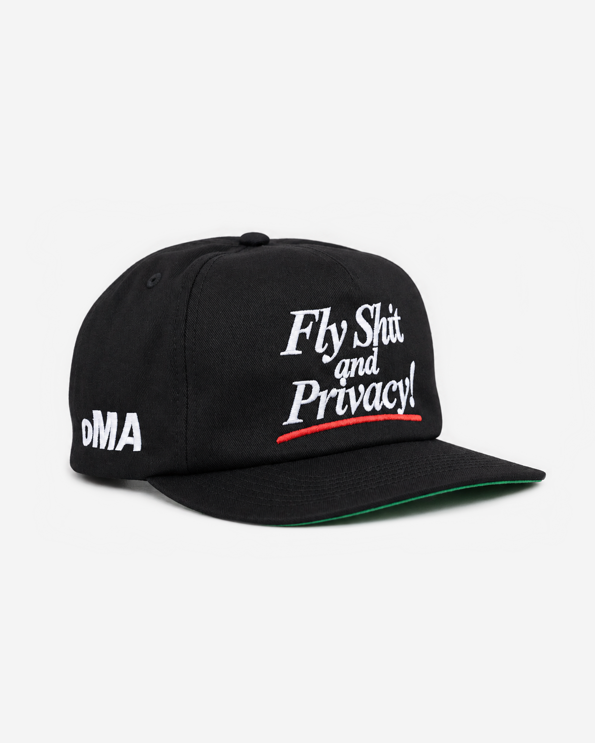 FLY SHIT AND PRIVACY HAT (GREEN BRIM)