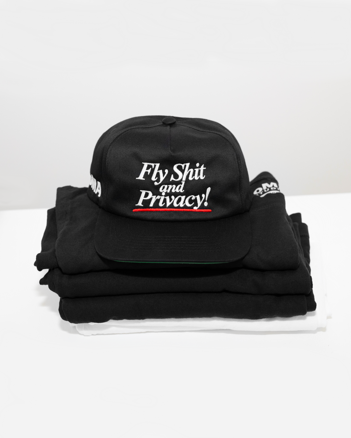 FLY SHIT AND PRIVACY HAT (GREEN BRIM)