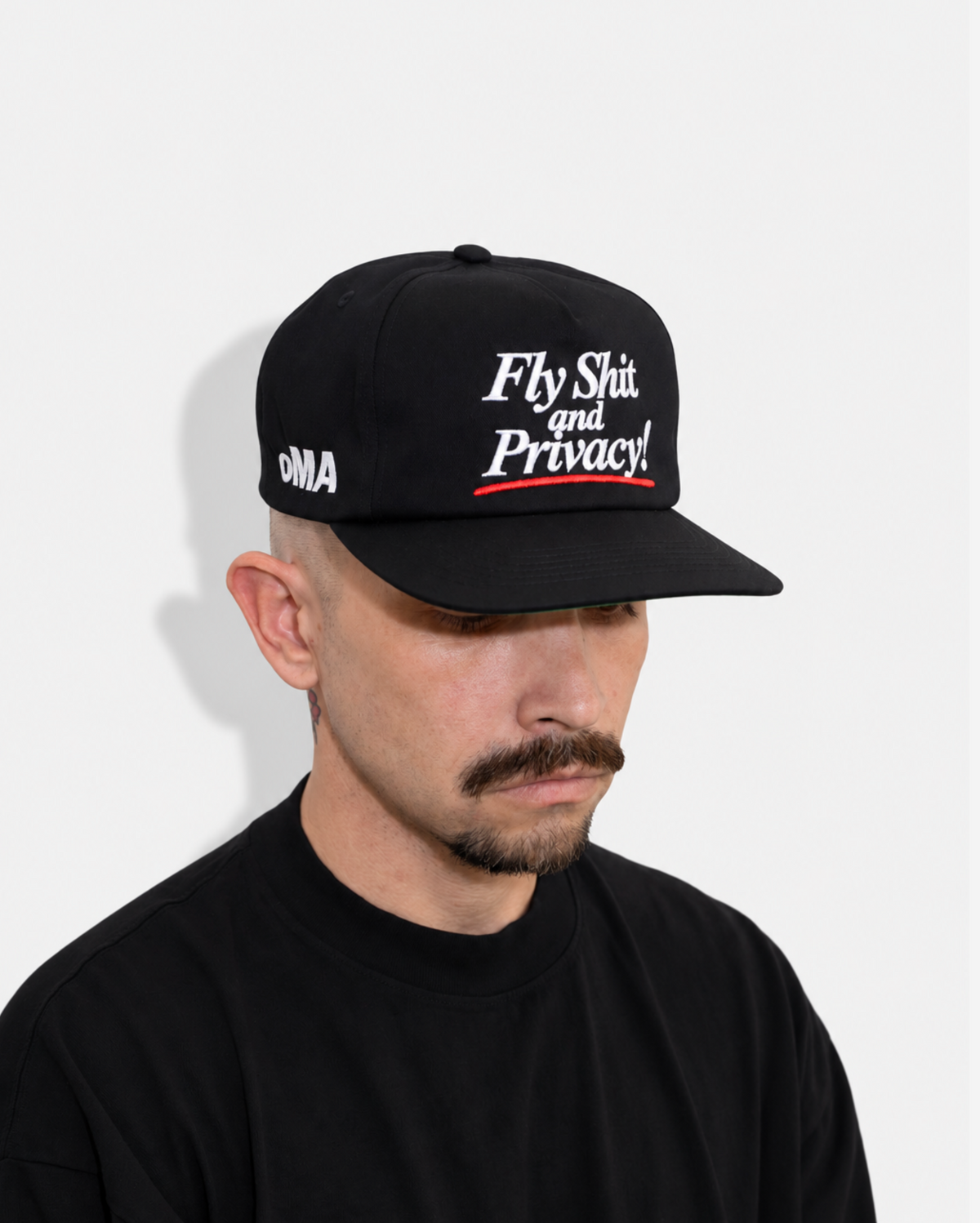 FLY SHIT AND PRIVACY HAT (GREEN BRIM)