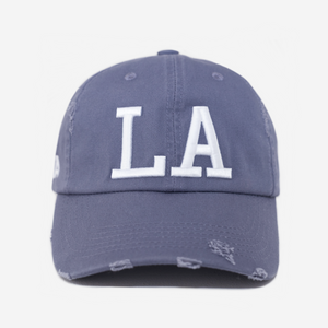 LoS ANGELES DISTRESSED HAT (VINTAGE BLUE)