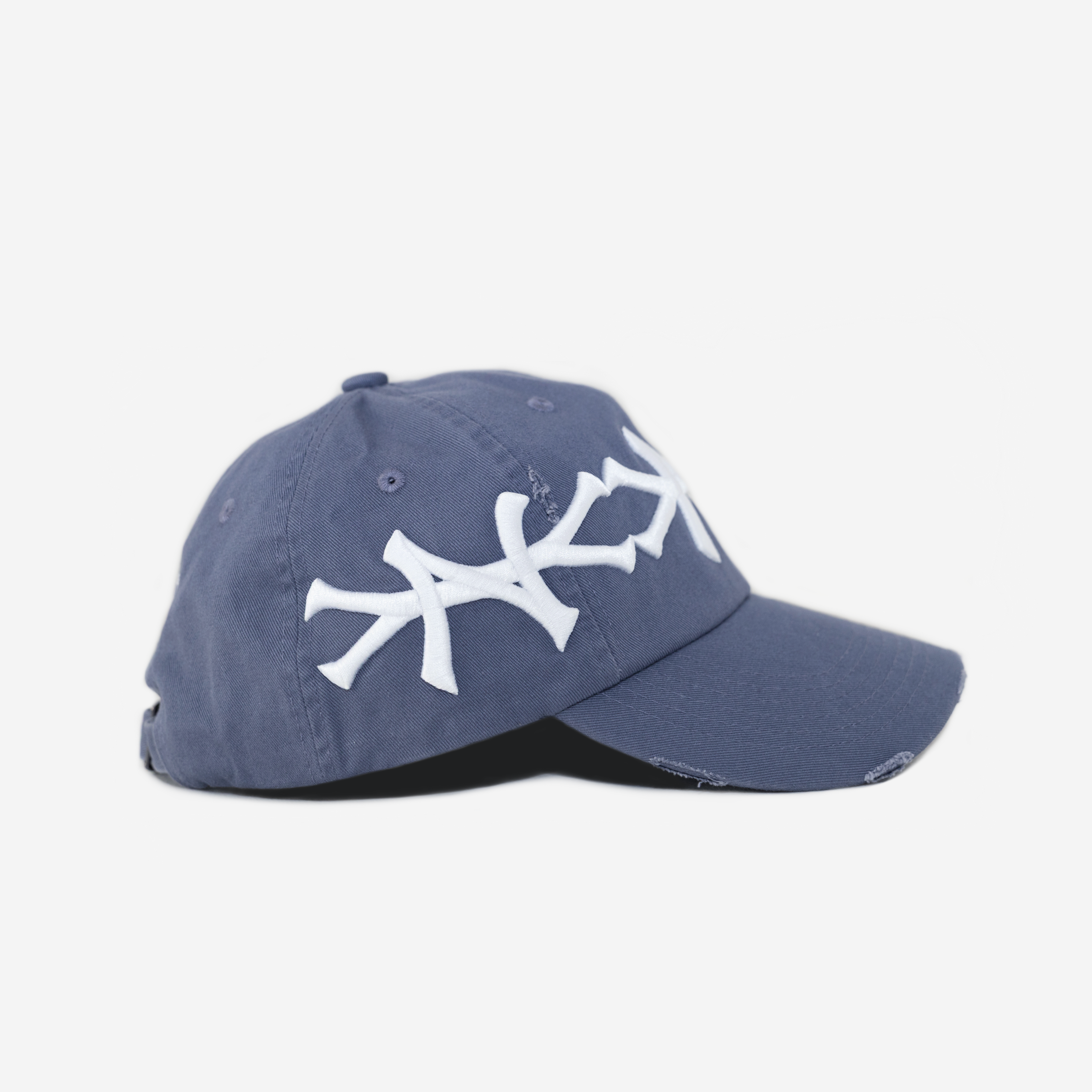 NEW YoRK CROWN DISTRESSED HAT (VINTAGE BLUE)