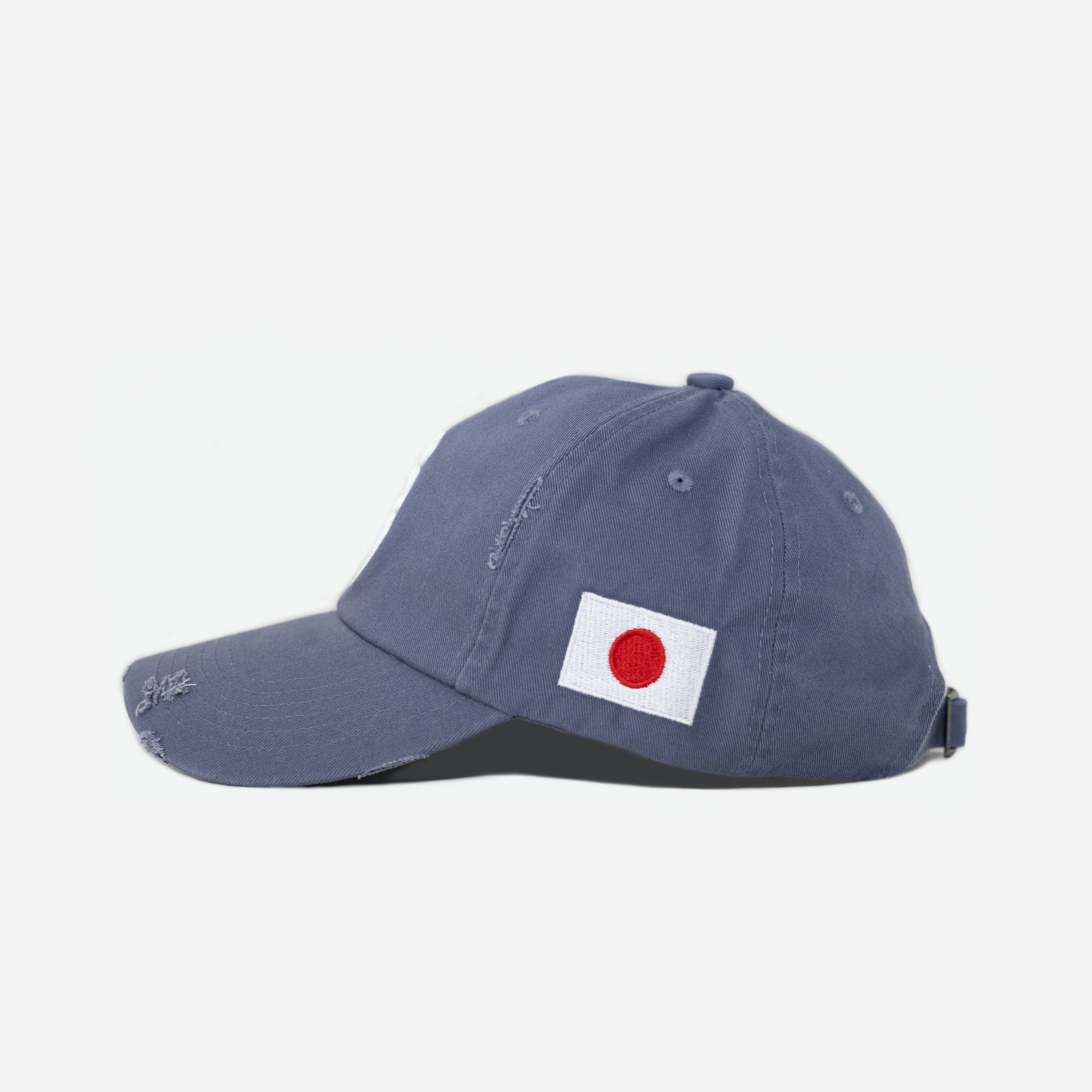 NEW YoRK KANJI JAPAN DISTRESSED HAT (VINTAGE BLUE)