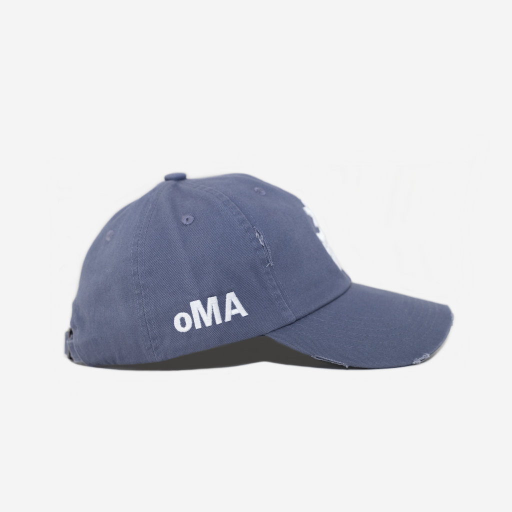 NEW YoRK KANJI JAPAN DISTRESSED HAT (VINTAGE BLUE)