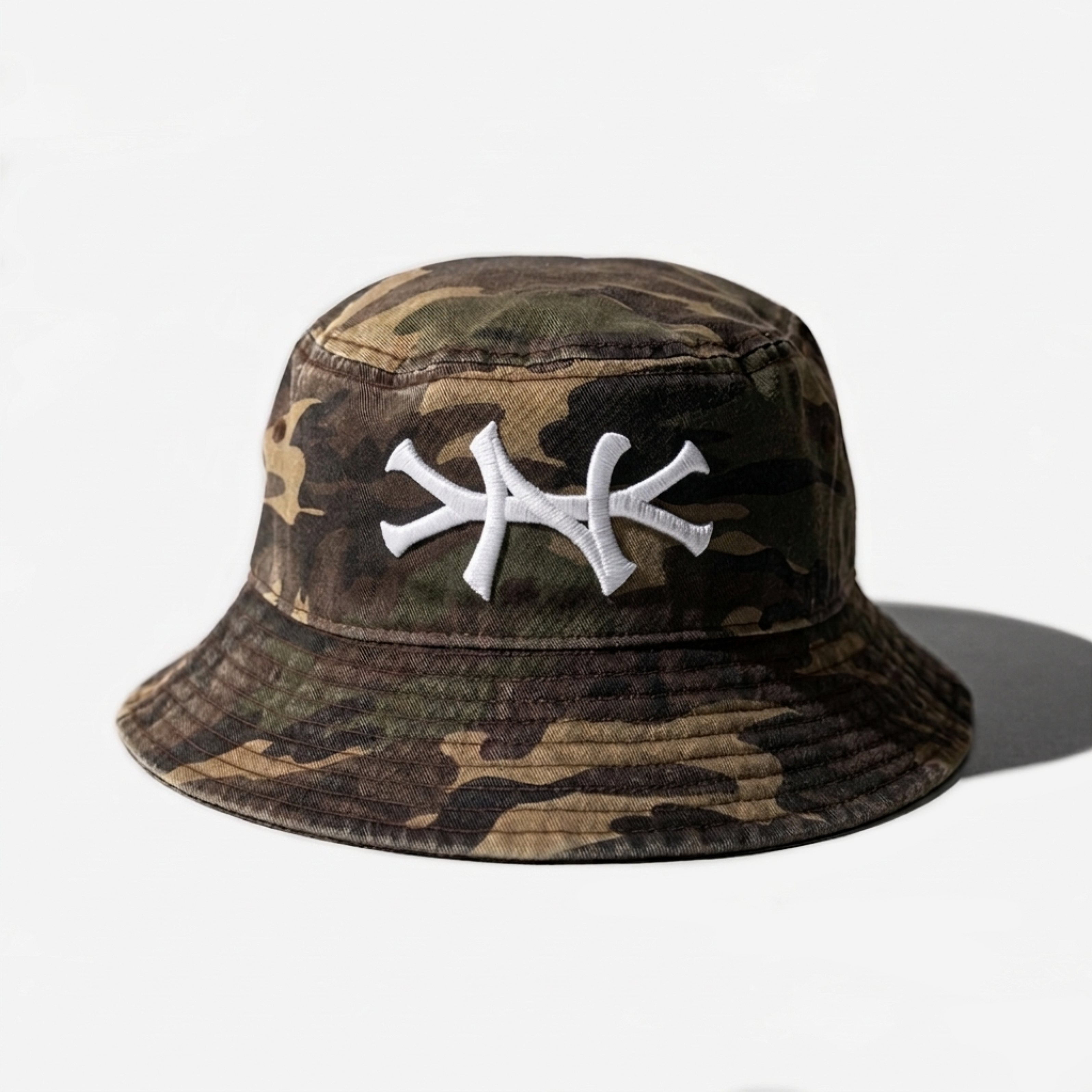 NEW YoRK BUCKET HAT (VINTAGE ARMY CAMo)