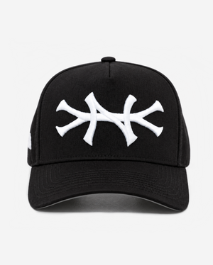NEW YoRK HAT GREY BRIM (BLACK)