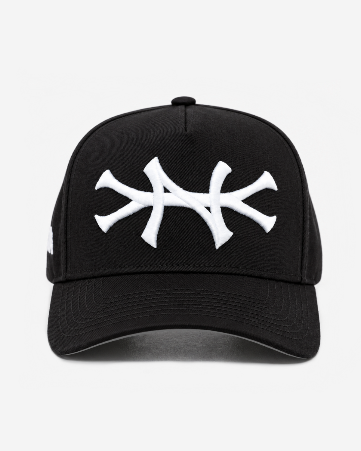 NEW YoRK HAT GREY BRIM (BLACK)
