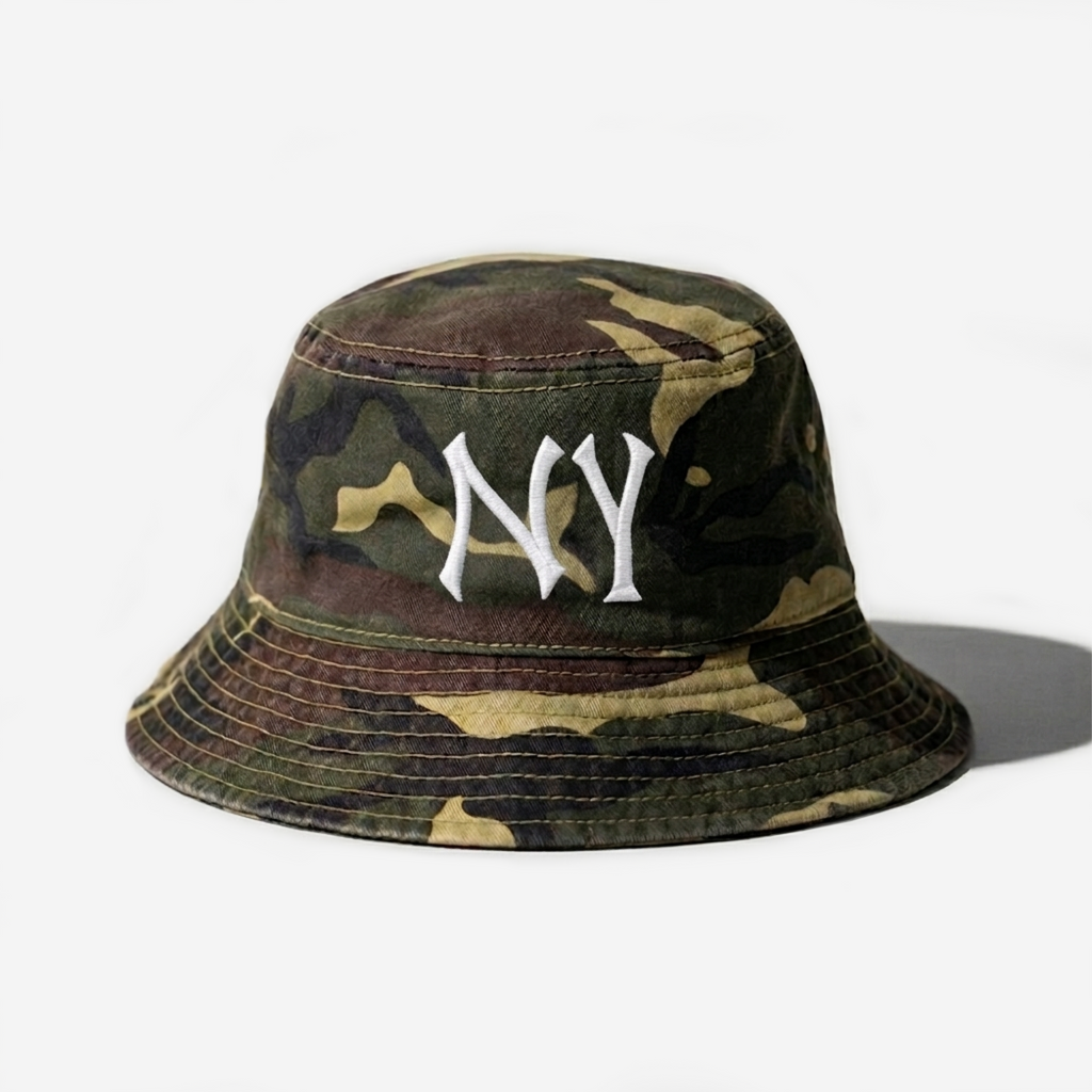 NY BUCKET HAT (VINTAGE GREEN CAMo)