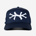 NY HAT CURVED BRIM (NAVY)