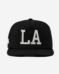 LA CHAIN STITCH HAT (BLACK/CREAM)