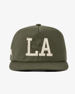 LA CHAIN STITCH HAT (ARMY)