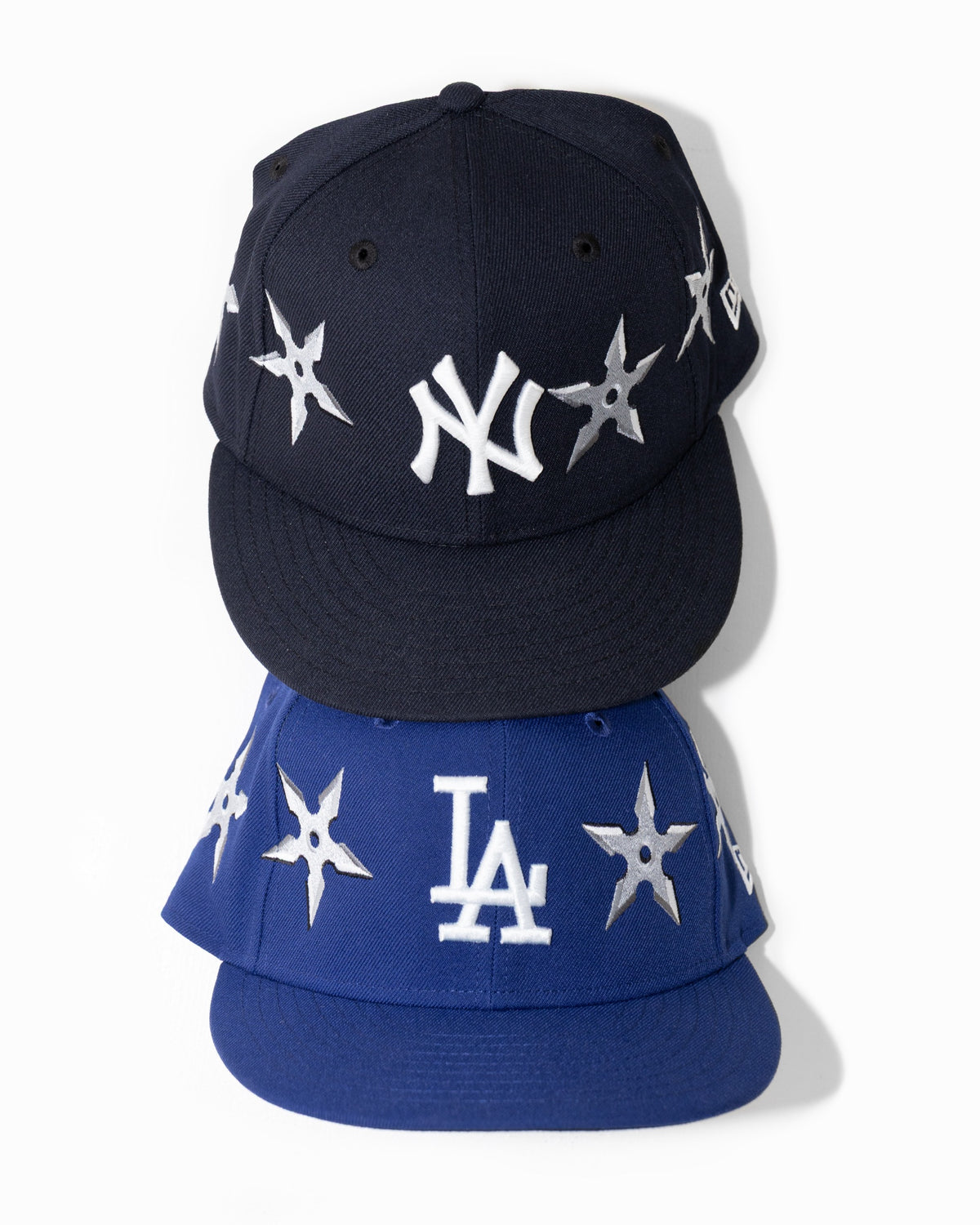NEW YoRK NINJA STAR FITTED HAT (NAVY)