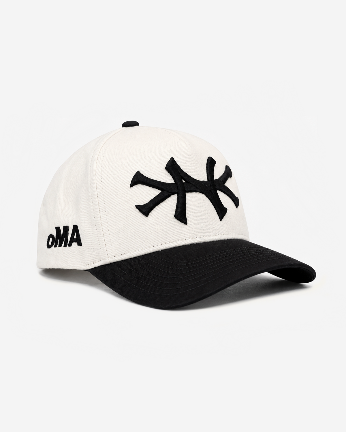 NEW YoRK HAT CURVED BRIM (CREAM/BLACK)