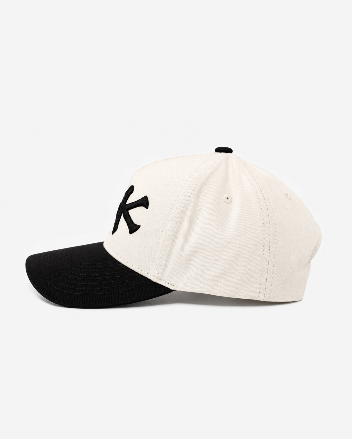 NEW YoRK HAT CURVED BRIM (CREAM/BLACK)