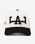 LoS ANGELES HAT CURVED BRIM (CREAM/BLACK)