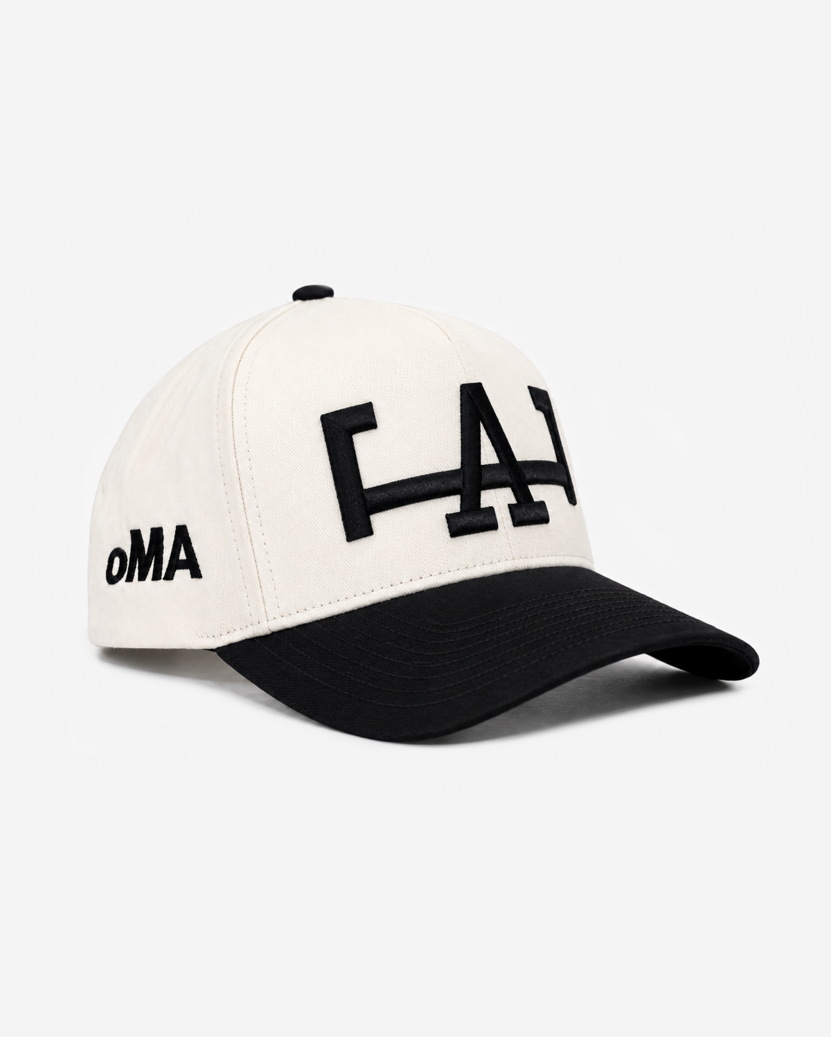 LoS ANGELES HAT CURVED BRIM (CREAM/BLACK)