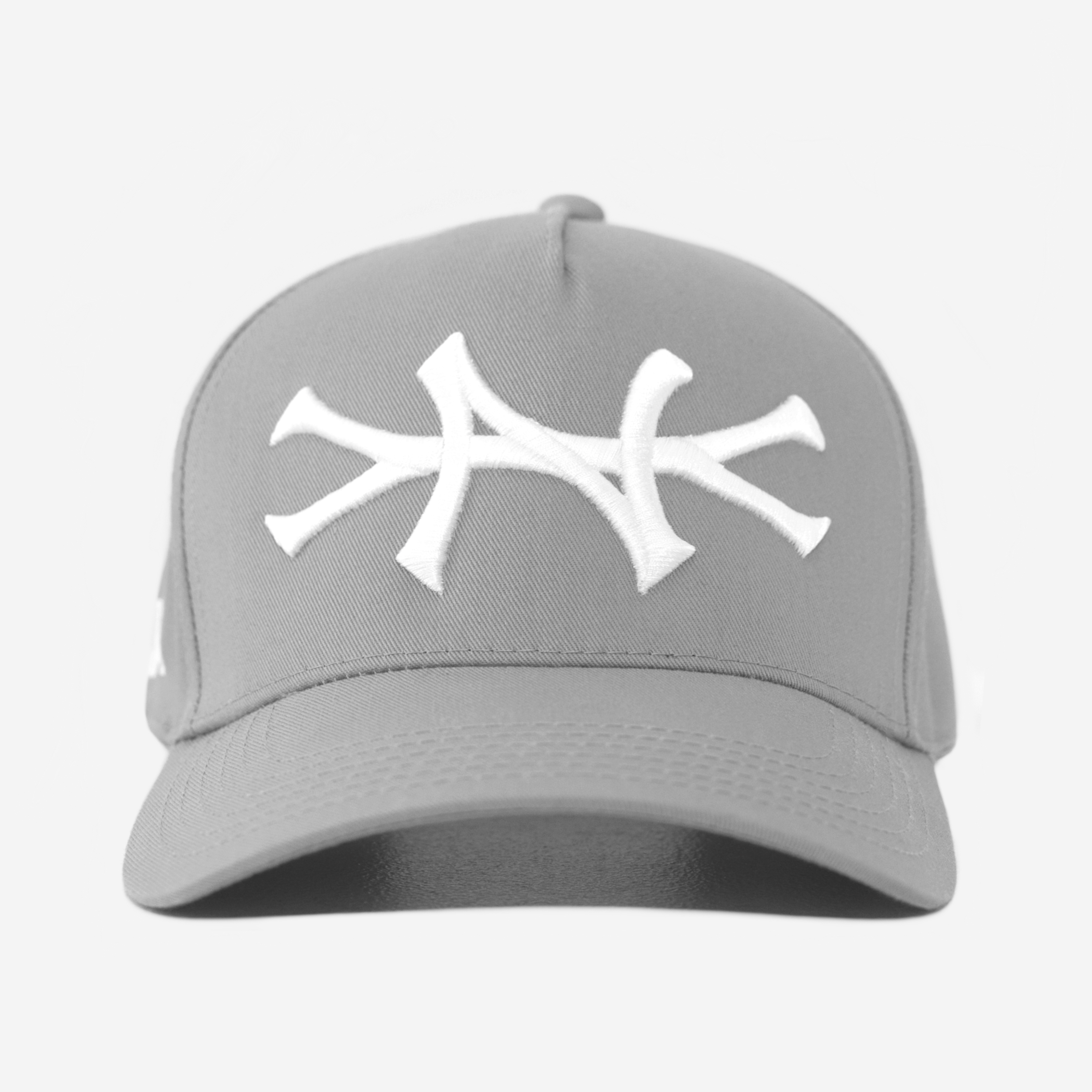 NY HAT CURVED BRIM (GREY)
