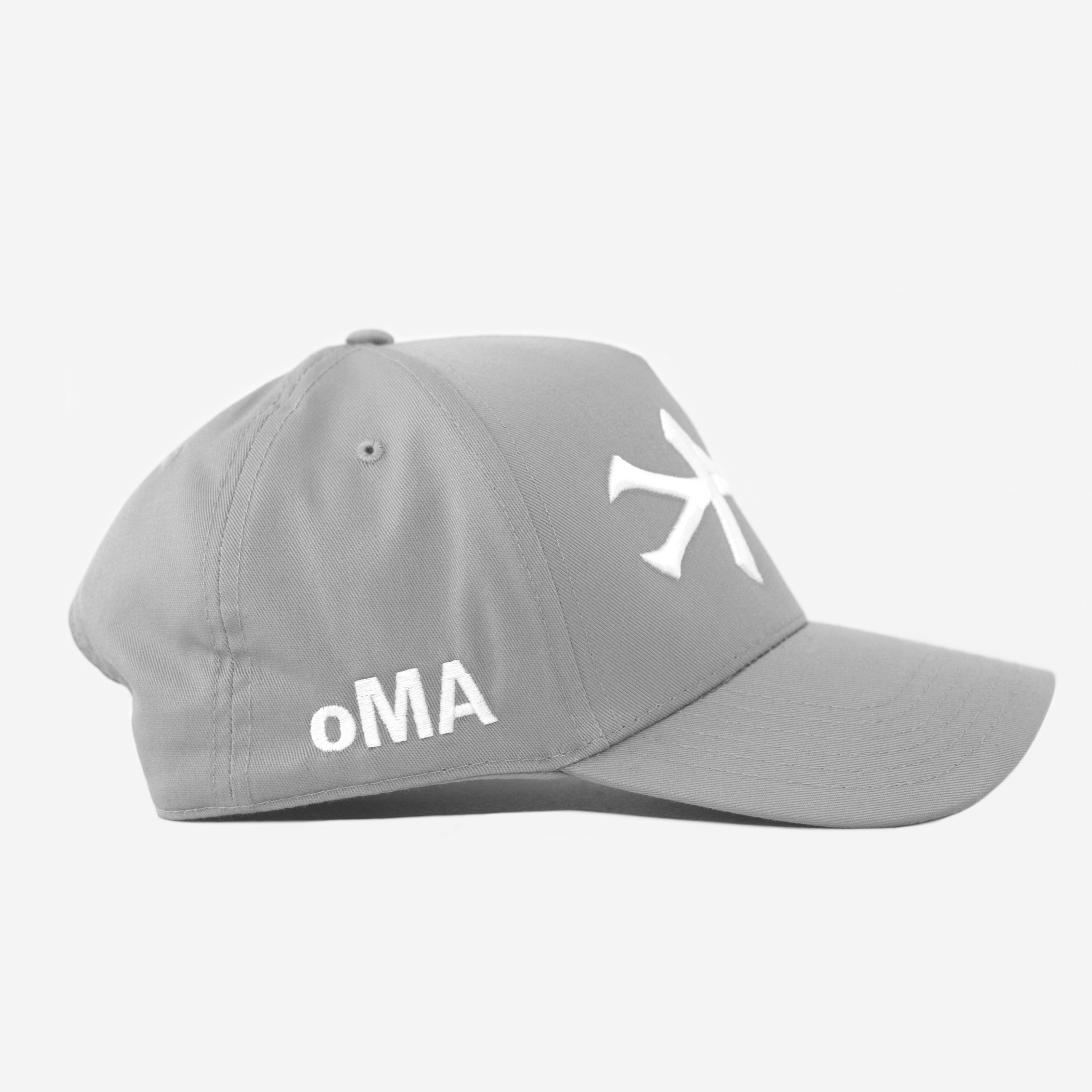 NY HAT CURVED BRIM (GREY)