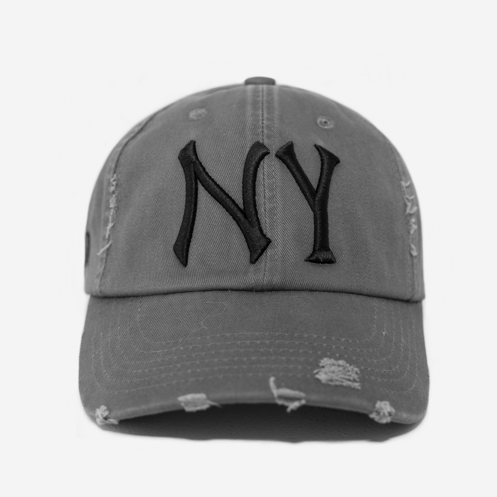 NY DISTRESSED HAT (CoNCRETE)