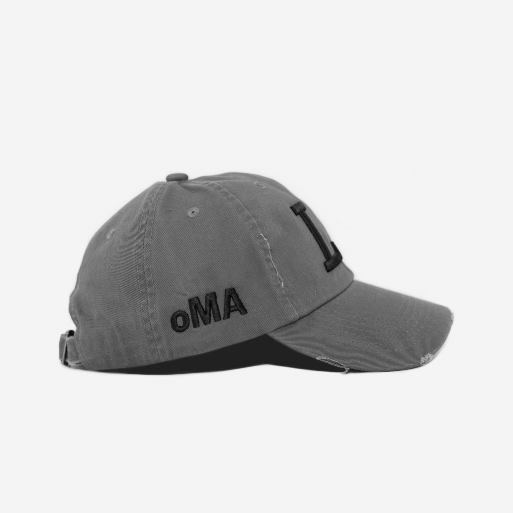 LoS ANGELES DISTRESSED HAT (CoNCRETE)