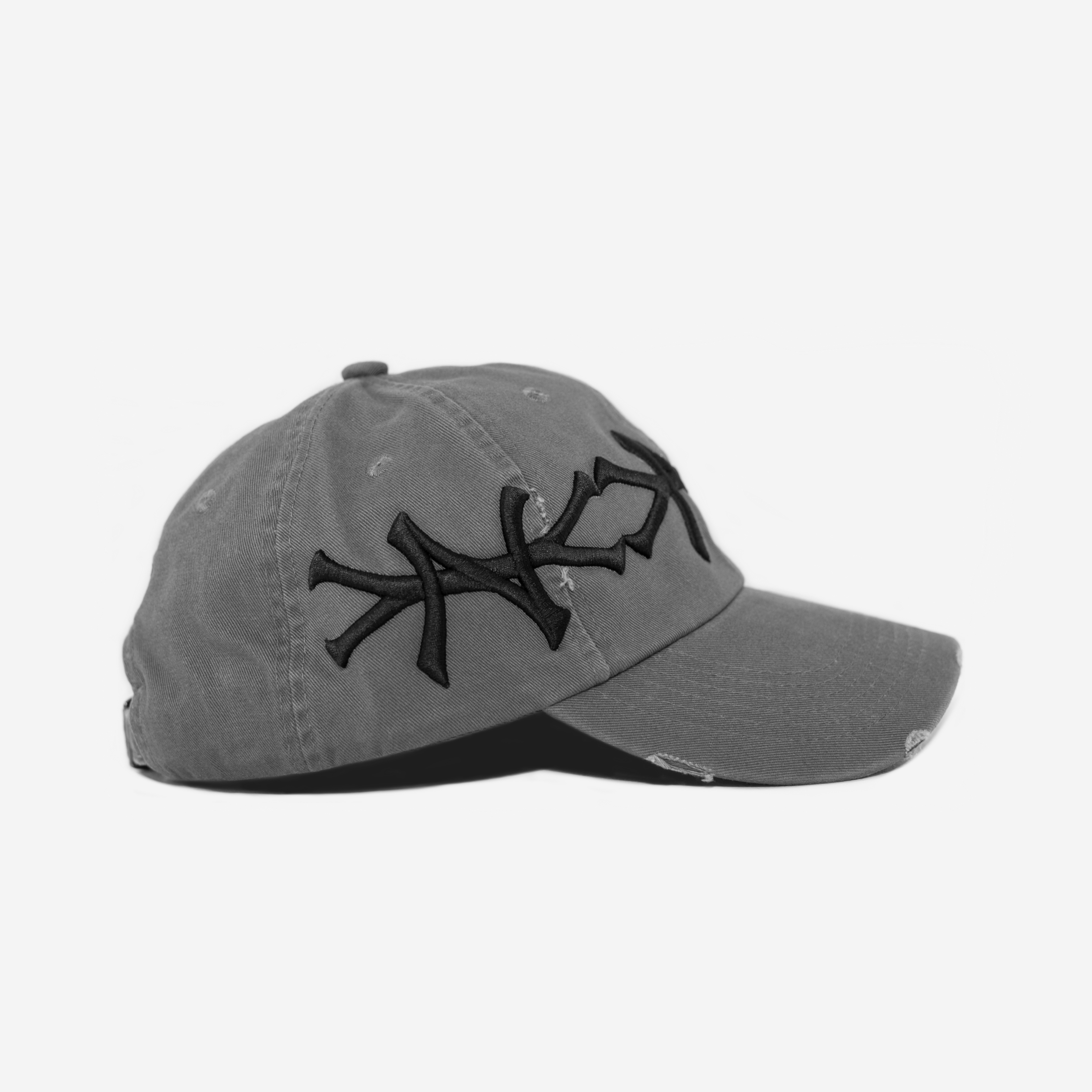 NEW YoRK CROWN DISTRESSED HAT (CoNCRETE)