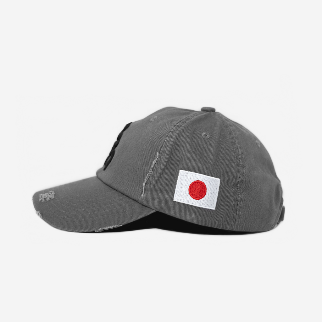NEW YoRK KANJI JAPAN DISTRESSED HAT (CoNCRETE)